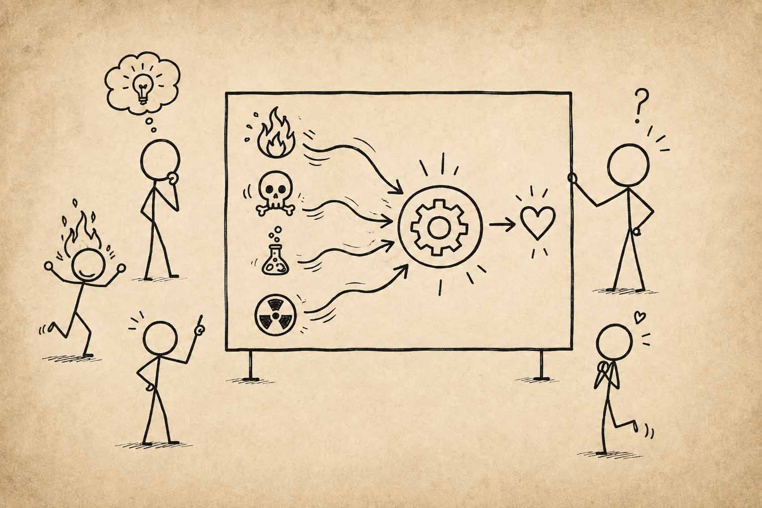 Project teams aligning on a complex problem
